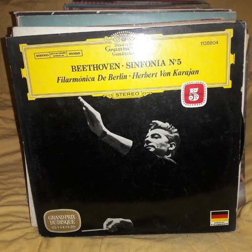Vinilo Orquesta De Berlin Karajan Beethoven Nº 5 Cl1