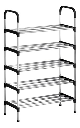 Sapateira 5 Prateleiras Com Armacao De Metal 54x25x95cm