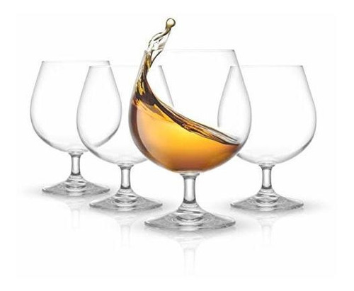 Joyjolt Brandy Glasses Cask Collection Juego De 4 Copas De C