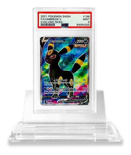 Pokémon Umbreon Evolving Skies Psa 9 - Carta Cromada - Rara