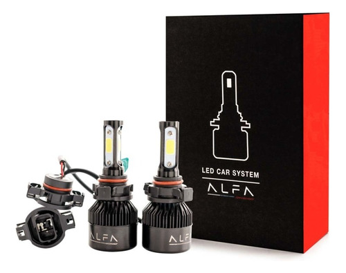 Kit De 2 Focos 5202 Led, 9v 36w 6500k Alfa 