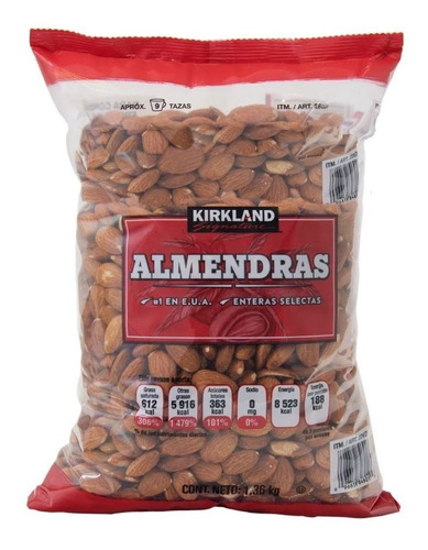 Almendras Enteras Selectas 1.36kg Kirkland®