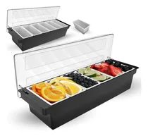 Comprar Condimentero Para Cocina Y Bar Caja Organizador De Condimentos Con 6 Insertos Transparentes, Ideal Para Restaurantes, Hogar Y Eventos De Alta Calidad Everest