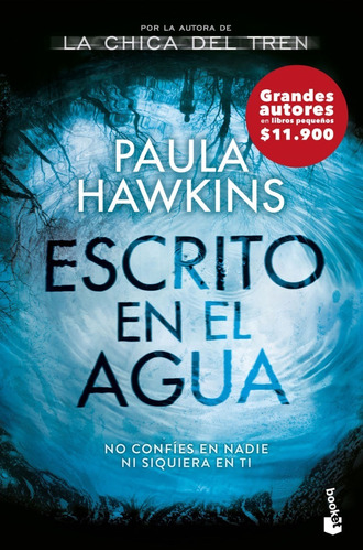 Libro Escrito En El Agua Paula Hawkins Booket