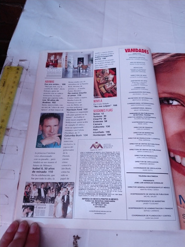 Revista Vanidades Año 42 N 14 Julio 2002 Ed Televisa (Usado)