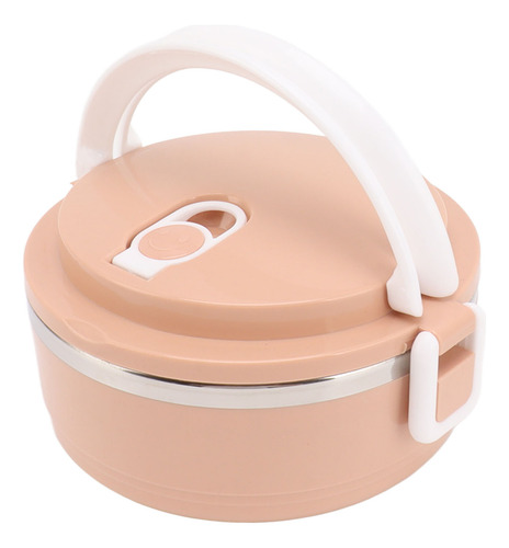 Isolamento De Recipiente De Almoço Rosa, Aço Inoxidável, Sil