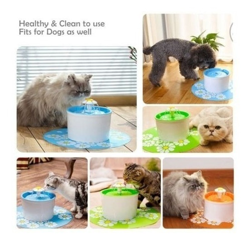 Imagen 5 de 5 de Moda Automático 1.6l Perro Gato Mascotas Agua Bebedero Masco