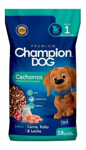 Imagen 1 de 1 de Alimento Champion Dog Cachorros Medianos Y Grandes Carne18 K