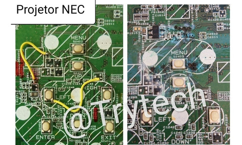Imagem 7 de 10 de Reparo Em Placa Projetor Epson S12 W12 X14 Ex5210 Hc 707 ...