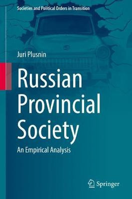 Libro Russian Provincial Society : An Empirical Analysis ...