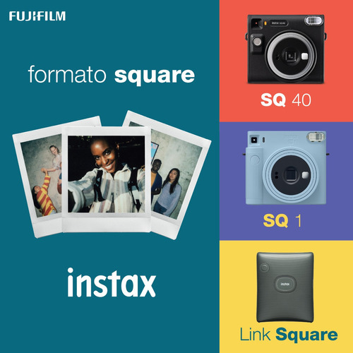 Cámara Fujifilm Instax Square Sq40 Color Negro
