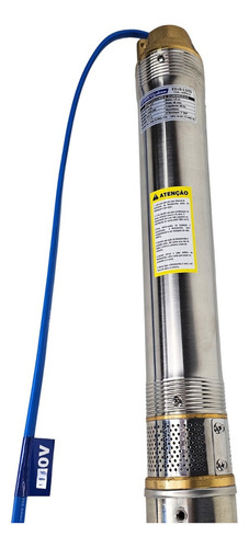 Bomba Submersa Caneta Palito 1/4hp Eletroplas 30mca 220v Cor Cinza