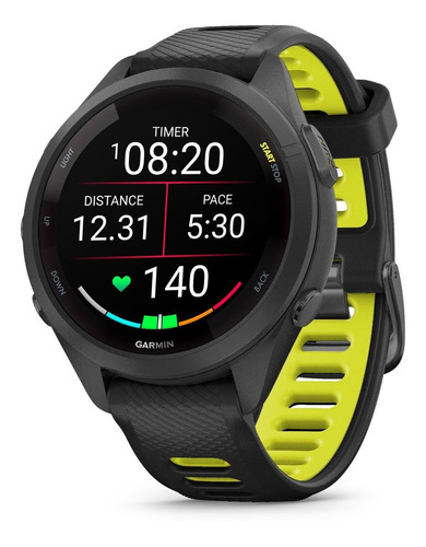 Smartwatch Garmin Forerunner 265s 010-02810-03 Sport 1.1" Bluetooth Caixa 42mm De Polímero Reforçado Pulseira Preta