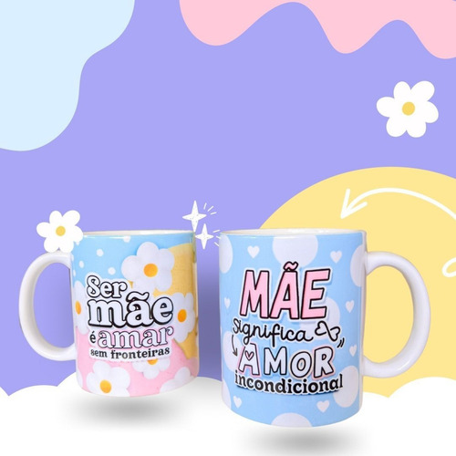 Kit Digital Dia Das Mães 2023 Frases Lettering Pandoca