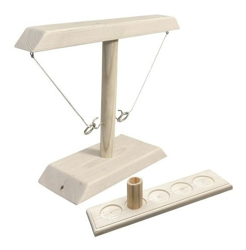 Hook Game+ Portacervezas, Juego De Mesa De Madera Nat