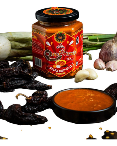 Pack 3 Salsas Chipotle Ahumado 280g Bravr Que Picante