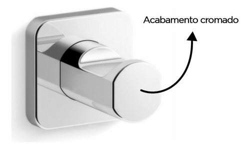 Cabide Cromado Parallel Kohler 23529br-cp Cor Prateado