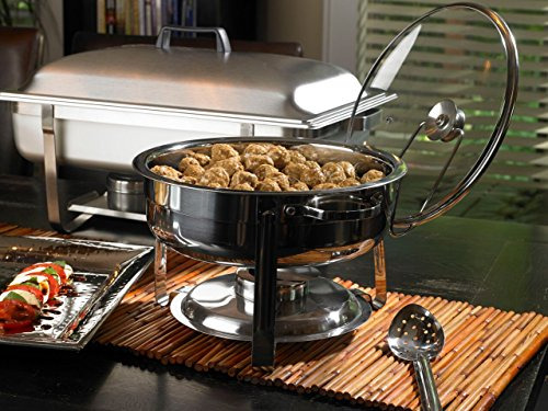 Chafer De Buffet Redondo De Acero Inoxidable Artisan Con Tap