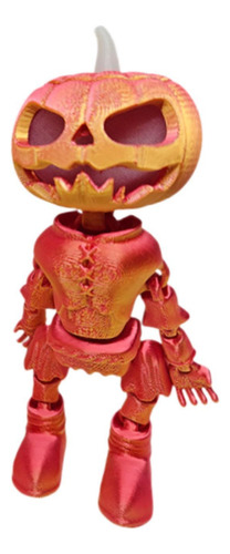 Calabaza Luminosa De Halloween, Decoración, Rojo Dorado