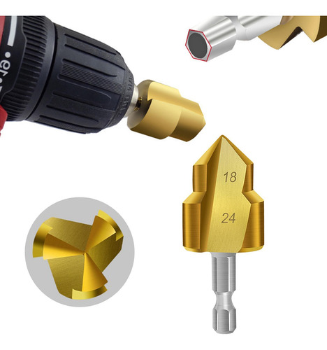 2 Ppr Lifting Stepped Drill Fácil De Instalar 25mm 1 Peça