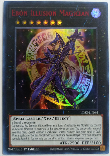 Ebon Illusion Magician - Ultra Rare    Lds3  Rojo