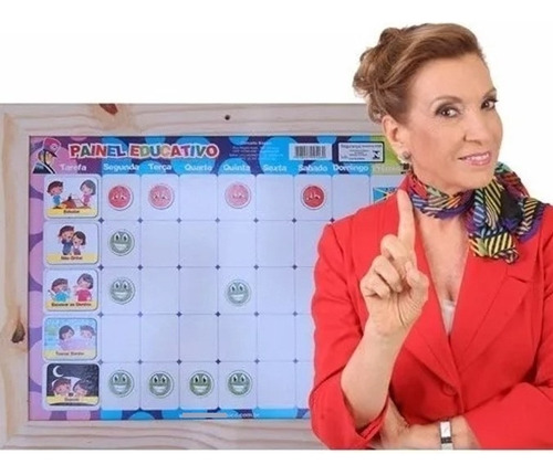 Painel Magnético Educativo Calendário De Rotina Super Nanny