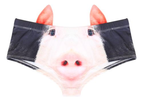 Bragas Para Mujer Con Impresión 3d, Diseño De Cerdo Y Gato,