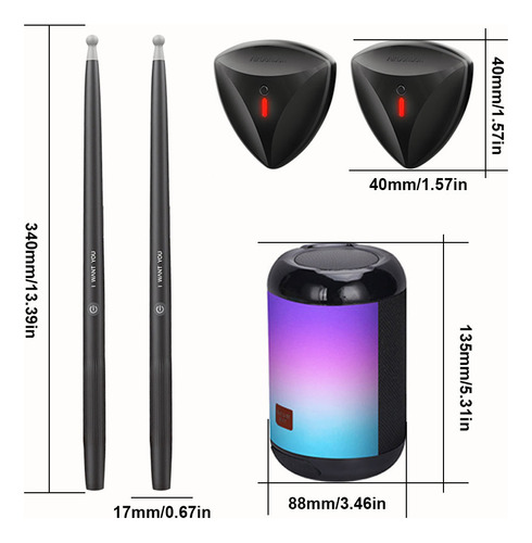 Tambor Somatosensorial Electrónico Portátil Con Batería
