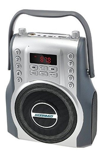 Koramzi Karaoke Portatil Boombox Con Bluetooth Y Bateria Rad