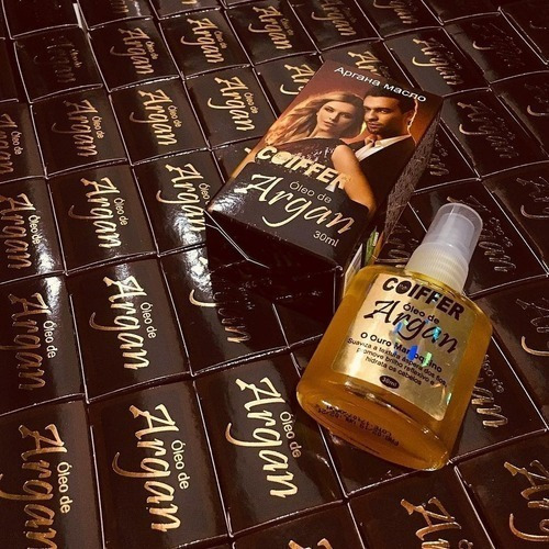Imagem 2 de 4 de Combo De 3 Óleo De Argan Coiffer 30ml Reparador De Pontas
