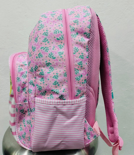 Mochila Nicks Club Original Vera Escolar Excelente Calidad Rosa Claro Perrito