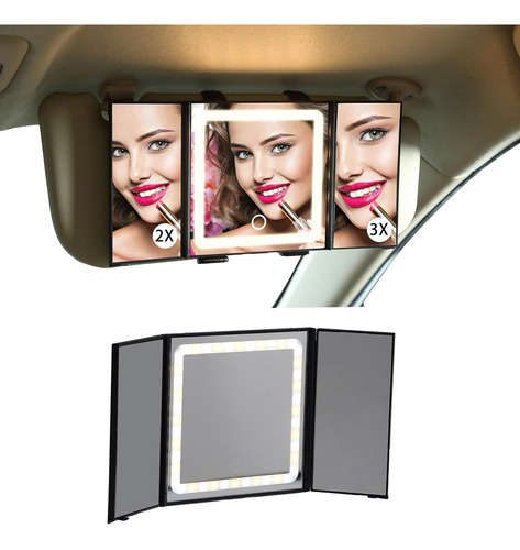 Pearl Angeli Car Sun Visor Makeup Mirror, Foldable Vanity Mi