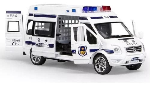 Maqueta De Coche De Policía De Ambulancia De Simulación 1/32