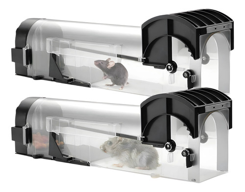 Trampas Para Ratas Ratones Efectivas Automática Jardín 2pcs