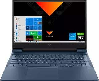 Laptop Gamer Hp 16-d0023dx Victus 16.1 Pulgadas Fhd 1920 X 1080 Px 60hz Intel Core I5-11400h 8 Gb Ram 256 Ssd Graphics Nvidia Geforce Rtx 3050 4gb Gddr6 Windows 11 Home Sea Blue