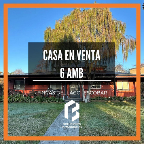 Casa En Venta De 6 Amb En Fincas Del Lago, Escobar  