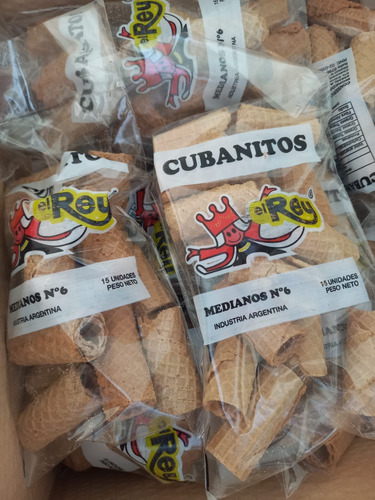 Cubanitos N6 Por 15 Unds. 70grs. Caja Por 15 Paquetes