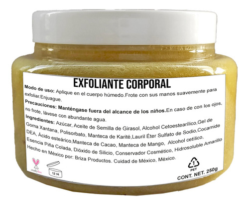 Exfoliante Corporal Piña Colada Coco Lima