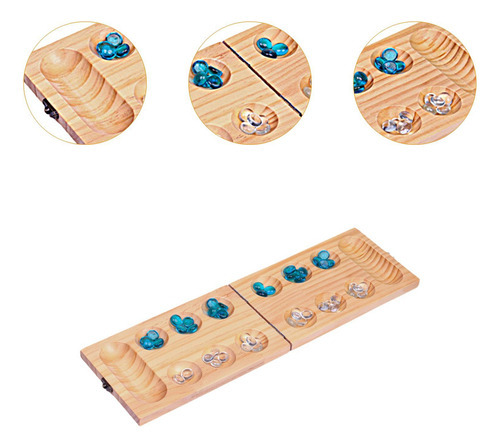 Juegos Familiares De Madera, Juego De Mesa Mancala, Juego De