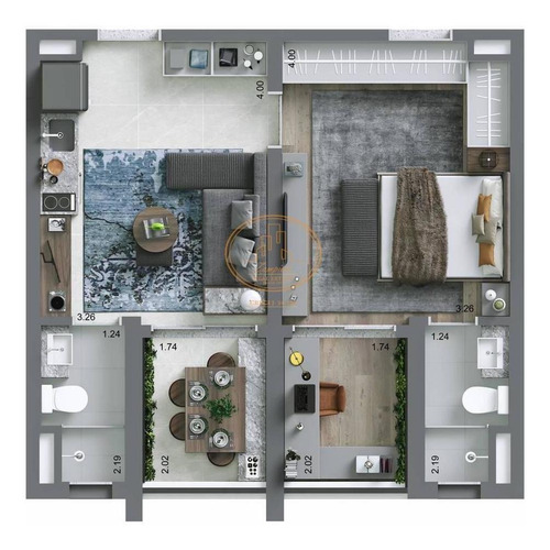Apartamento Com 1 Dormitório(s) Localizado(a) No Bairro Chácara Klabin Em São Paulo / São Paulo - 4339:908457