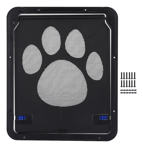 Puerta De Pantalla De Mascota Patrón De Huella De Perro De E