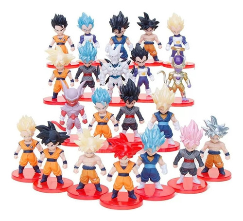 21 Juegos De Figuras De Dragon Ball, Adornos De Juguete Sun