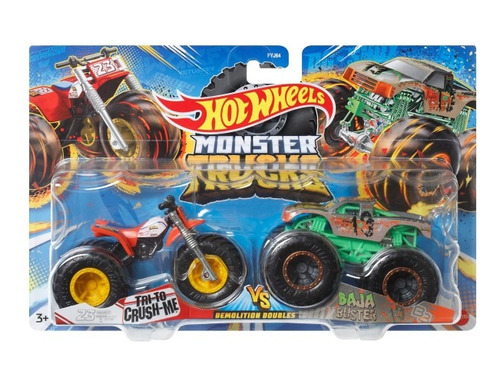 Monster Truck Hot Wheels 2 Camiones Monstruo Metal Original