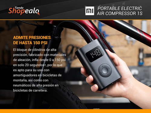 Imagen 4 de 10 de Compresor Xiaomi Portable Electric Air Modelo 1s + Cuota -*