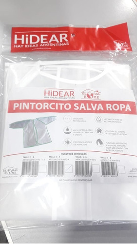 Pintorcito Jardin Plastico Salva Ropa Varios Talles