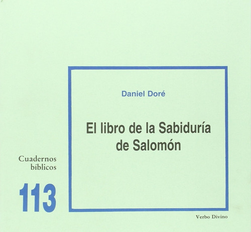 Libro - 113.libro Sabiduria Salomon.(cuadernos Biblicos) 