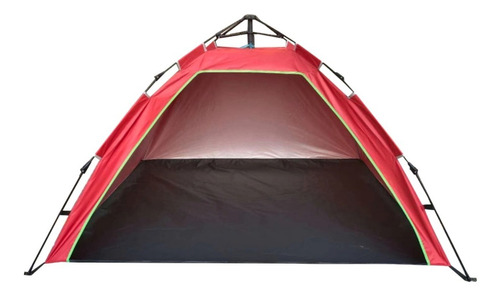 Carpa Tienda Camping 3 Personas Automatica Roja 200x150 Cm