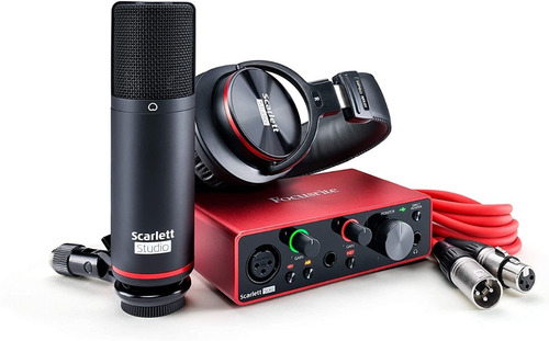 Focusrite Scarlett Solo Studio Kit Placa De Sonido Mic Auric