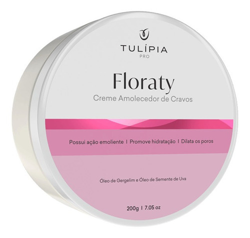 Creme Emoliente Amolecedor De Cravos Floraty 200g Tulipia