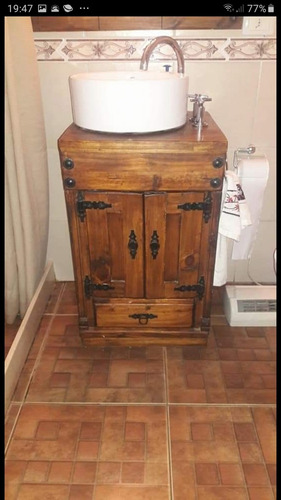 Imagen 8 de 8 de Mueble De Baño.madera Maciza (sin Bacha)